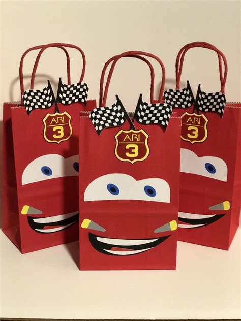 lightning mcqueen birthday gift bag